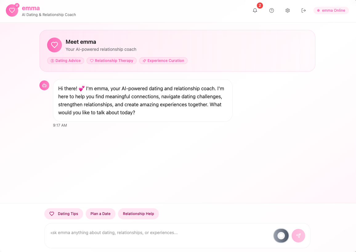 Emma AI Interface